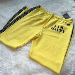 Peace Love World Yellow Joggers